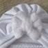Knot turban or buns sweatshirt fabric lined with soft and warm fleece 5 colors